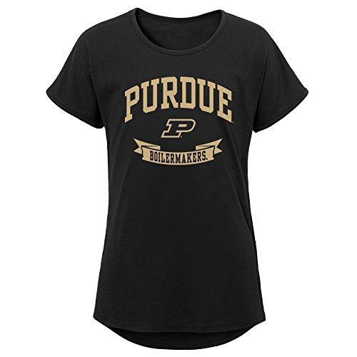 NCAA Purdue Boilermakers Girls Outerstuff Short Sleeve Dolman Tee Team color Youth X-Large 16-18 NCAA Purdue Boilermakers Girls Outerstuff Short Sleeve Dolman Tee Team color Youth X-Large 16-18