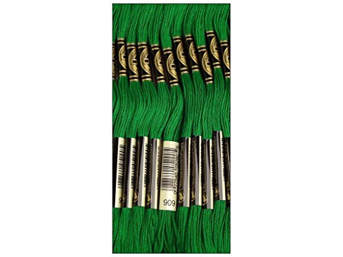 DMC Bulk Buy Thread 6-Strand Embroidery Cotton 8_7 Yards Very Dark Emerald Green 117-909 12-Pack