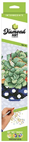 Leisure Arts DAK Diamond Art Kit 12x12 Intermediate SucculentBowl