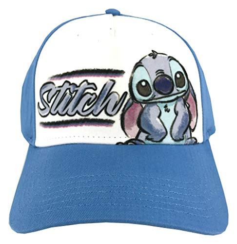 Disney Adult Sketchy Stitch lilo Baseball hat Blue White