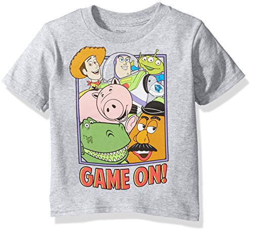 Disney Toddler Boys Toy Story Short Sleeve T-Shirt Grey 5T