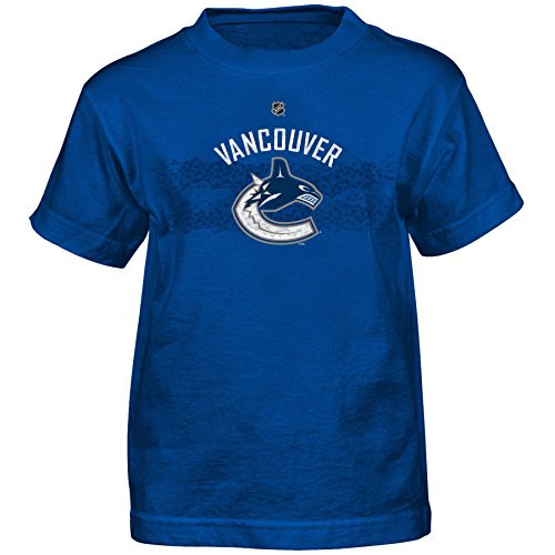 NHL Vancouver Canucks 4-7 Outerstuff Fractal Camo Player Short Sleeve Tee Team Color  Kids Large 6-7