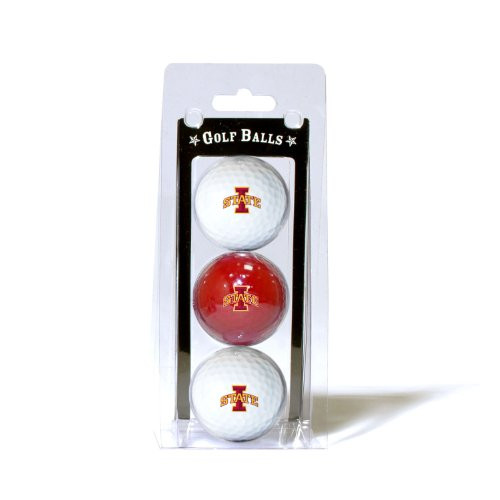 Team Golf NCAA Iowa State Cyclones Regulation Size Golf Balls 3 Pack Full Color Durable Team Imprint Team Golf NCAA Iowa State Cyclones Regulation Size Golf Balls 3 Pack Full Color Durable Team Imprint