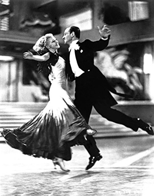 Film still of Fred Astaire and Ginger Rogers dancing Photo Print 8 x 10