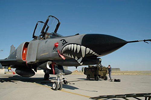 A Turkish Air Force F-4E Phantom Terminator parked at Konya Air Base Turkey Poster Print by Riccardo NiccoliStocktrek Images 17 x 11