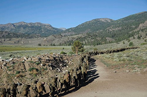 Posterazzi GLP469052LARGE Poster Print Collection Midshipmen Hiking At The Mountain Warfare Training Center Poster Print By Stock trek Images 17 X 11 Multicolored