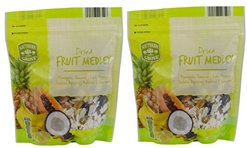 Southern Grove Naturally Flavored Packaged Dried Fruit Fruit Medley Two 7_5oz Bags