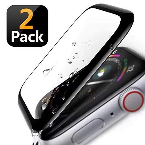 Apple Watch Screen Protector 38mm, moson [2 - Pack] Tempered Glass Screen Protector, Anti-Scratch Resistant Full Coverage Scratch-Proof Screen Film Compatible Watch 38mm Series 1/2/3