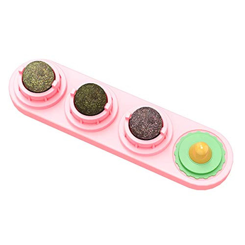 oenbopo Cat Catnip ToyCats Lick Toy Natural Catnip Edible Balls Licking Treats Toy for Cats Rotatable Catnip Ball for Cats Kitten Kitty