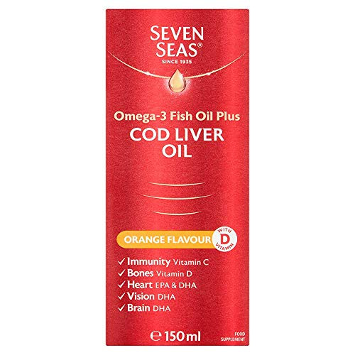 Seven Seas Orange Syrup And Cod Liver Oil With Vitamins D C  E 150ml