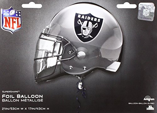 Anagram NFL Oakland Raiders Football Helmet Foil Balloon 21 Multicolored26305
