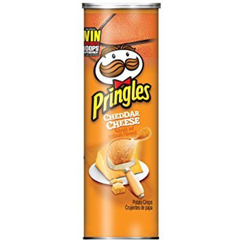 Pringles Cheddar Cheese Potato Crisps Chips 5_5 oz_ Pack of 2 Cans Pringles Cheddar Cheese Potato Crisps Chips 5_5 oz_ Pack of 2 Cans