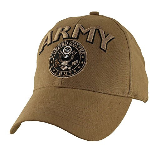 EAGLE CREST Cap-Army WSeal Logo Coyote BRN