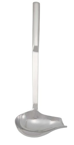 WINCO Spout Ladle, 2-Ounce, Stainless Steel