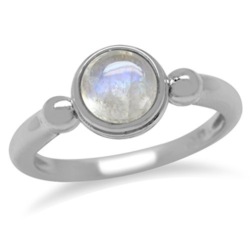 Silvershake Natural Moonstone 925 Sterling Silver Solitaire Casual Ring Size 8 Silvershake Natural Moonstone 925 Sterling Silver Solitaire Casual Ring Size 8