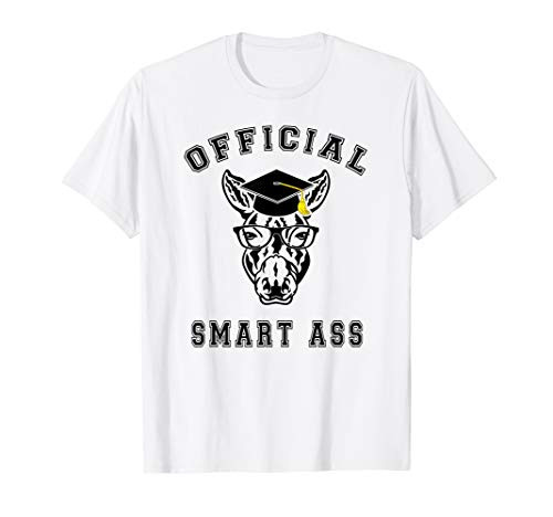 Official Smart Ass Pun - Funny Donkey Graduation T-Shirt