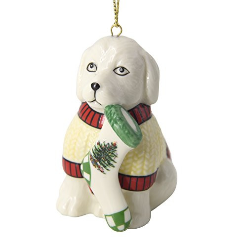 Spode Christmas Tree Ornament Puppy Spode Christmas Tree Ornament Puppy