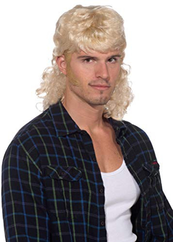 Forum Novelties Mens 90s Mullet Wig Blonde One Size