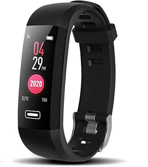READ Fitness Tracker IP67 Waterproof Activity Tracker Smart Watch with Heart Rate Sleep Monitor Step Calorie Counter Pedometer and Notification Slim Smart Bracelet for Women Men Kid and Android iOS