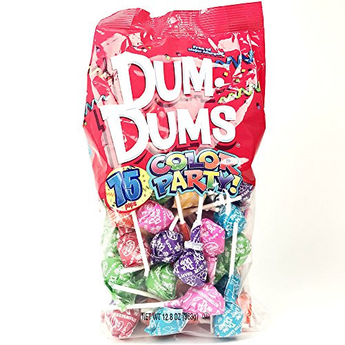 Rainbow Dum Dums Color Party - Assorted Flavors - 75 Count Bag - 12_8 ounces Rainbow Dum Dums Color Party - Assorted Flavors - 75 Count Bag - 12_8 ounces