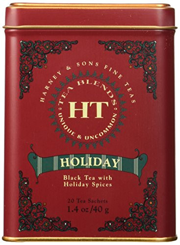 Harney & Sons Fine Teas Black Tea with Holiday Spices Tin - 20 Sachets