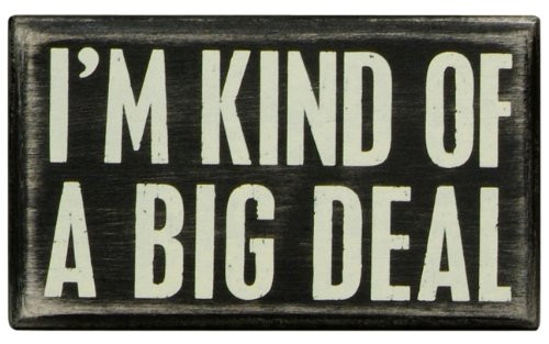 Primitives by Kathy Box Sign, 5 x 3-Inch, I'm Kind Of A Big Deal