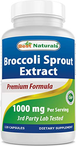 Best Naturals Broccoli Sprouts Extract 1000 mg 120 Count