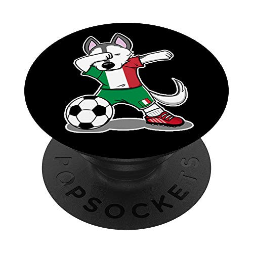 Funny Dabbing Husky Dog Italy Football - Italian Flag Soccer PopSockets Grip and Stand for Phones and Tablets Funny Dabbing Husky Dog Italy Football - Italian Flag Soccer PopSockets Grip and Stand for Phones and Tablets