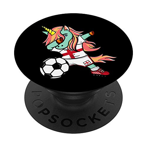 Funny Dabbing Unicorn England Football - English Flag Soccer PopSockets Grip and Stand for Phones and Tablets Funny Dabbing Unicorn England Football - English Flag Soccer PopSockets Grip and Stand for Phones and Tablets
