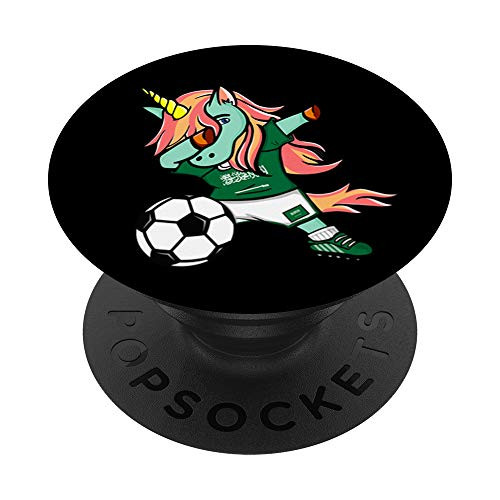 Dabbing Unicorn Saudi Arabia Football - Saudi Arabian Flag PopSockets Grip and Stand for Phones and Tablets Dabbing Unicorn Saudi Arabia Football - Saudi Arabian Flag PopSockets Grip and Stand for Phones and Tablets