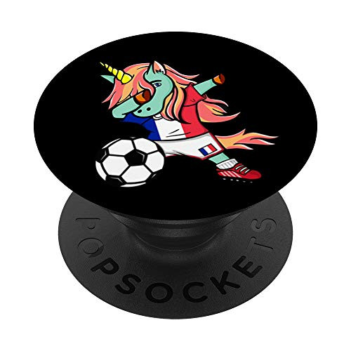 Funny Dabbing Unicorn France Football - French Flag Soccer PopSockets Grip and Stand for Phones and Tablets Funny Dabbing Unicorn France Football - French Flag Soccer PopSockets Grip and Stand for Phones and Tablets