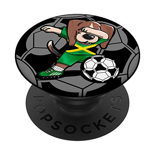 Dabbing Beagle Dog Jamaica Football - Jamaican Flag Soccer PopSockets Grip and Stand for Phones and Tablets Dabbing Beagle Dog Jamaica Football - Jamaican Flag Soccer PopSockets Grip and Stand for Phones and Tablets