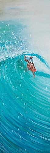Posterazzi Collection Surfer in The Middle of The Wave Poster Print by Atelier B Art Studio 24 x 8