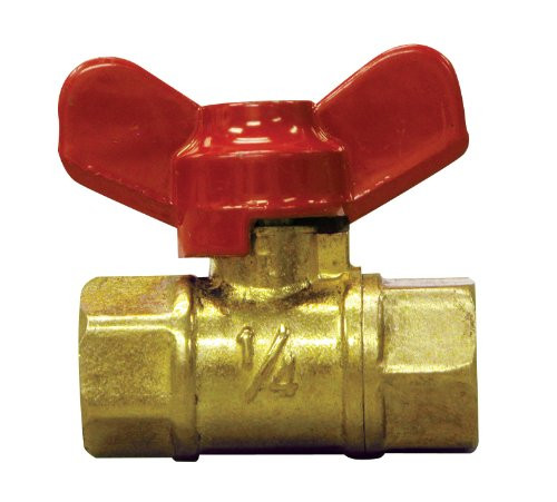 Winters SMV Series Brass Mini Ball Valve with T-Handle 14 NPT Female
