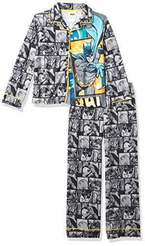 DC Comics Boys Batman 2 Piece Pajama Coat Set M