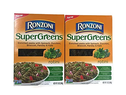 Ronzoni SuperGreens Rotini Pasta 12 Oz_ Boxes Set of 2