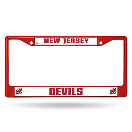 NHL Rico Industries Standard Chrome License Plate Frame New Jersey Devils