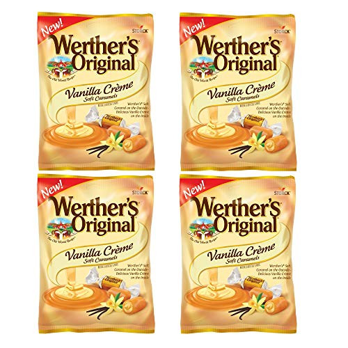 Werthers Original Vanilla Creme Soft Caramels 4_51 Oz Pack of 4