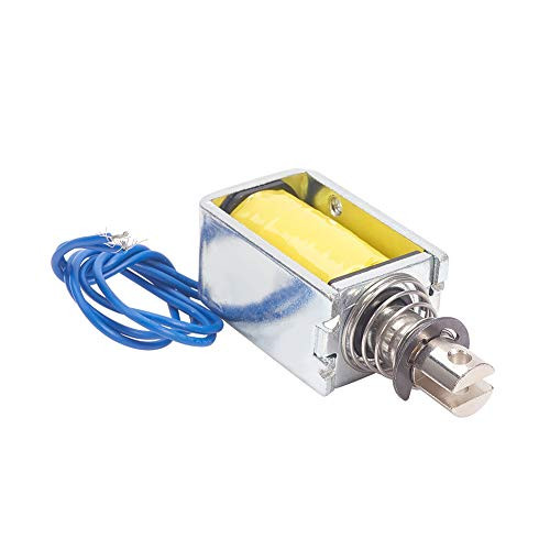 Fielect DC 12V 1_5A Push Type Frame Solenoid Electromagnet Linear Motion 10mm Stroke ZYE1Tau-1039Z 1 pcs