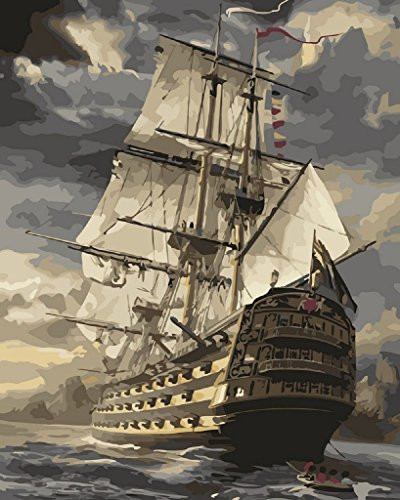 Colour Talk DIY Oil Painting Paint by Number kit - Smooth Sailing 1620 inch_