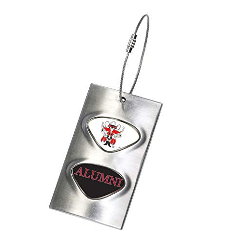 AdSpec NCAA Texas Tech Red Raiders Collegiate Luggage TagCollegiate Luggage Tag Silver One Size