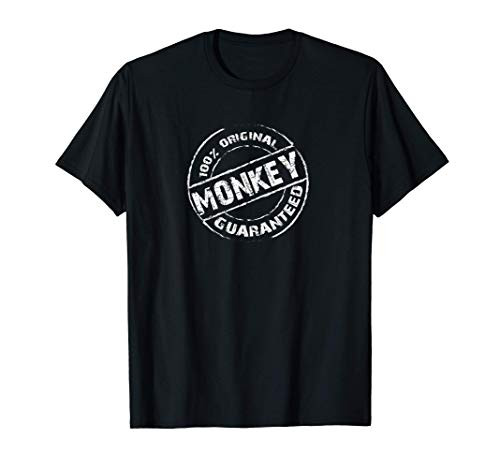 100 Original MONKEY Guaranteed T-Shirt Funny MONKEYS T-Shirt