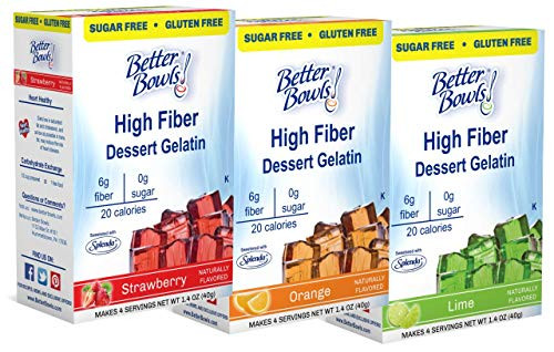Better Bowls Sugar Free Variety Gelatin 1_4 ounce Pack of 6