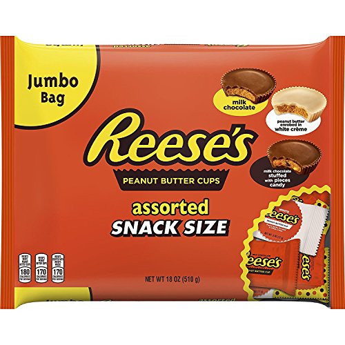 REESES Snack Size Assortment Jumbo Bag 18 oz