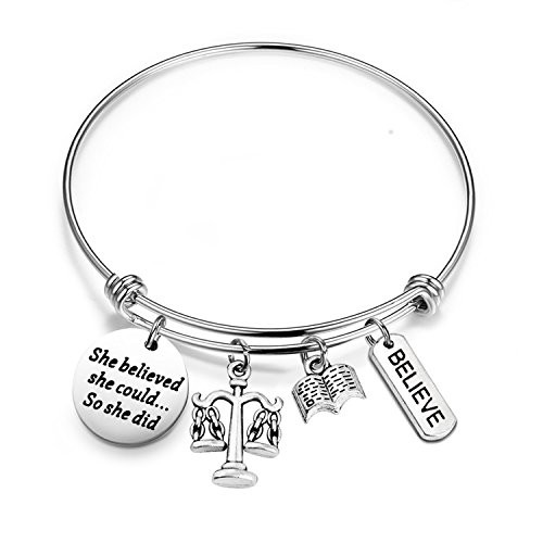 Lywjyb Birdgot Lawyer Gift Law School Graduation Gift She Believed She Could So She Did Keychain Law Student Gift Future Lawyer Gift She Believed Lawyer Bracelet Lywjyb Birdgot Lawyer Gift Law School Graduation Gift She Believed She Could So She Did Keychain Law Student Gift Future Lawyer Gift She Believed Lawyer Bracelet