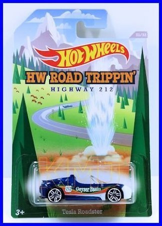 Dubblebla 2014 Hot Wheels Hw Road Trippin 3132 Highway 212 - Tesla Roadster
