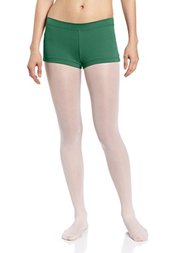 Capezio Womens Team Basic Boy Cut Low Rise Short Dark Green X-Large