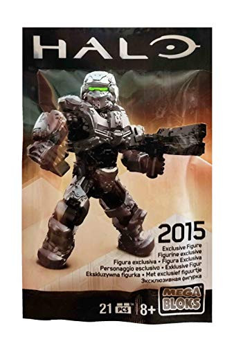 Mega Bloks Halo SDCC 2015 Exlusive UNSC Spartan Green Visor Mini Figure