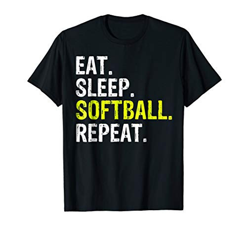 Eat Sleep Softball Repeat Gift T-Shirt