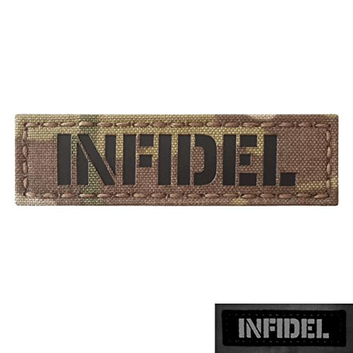 1x3_5 Multicam Infrared Name Tape Tab Callsign IFF Morale Hook-and-Loop Patch